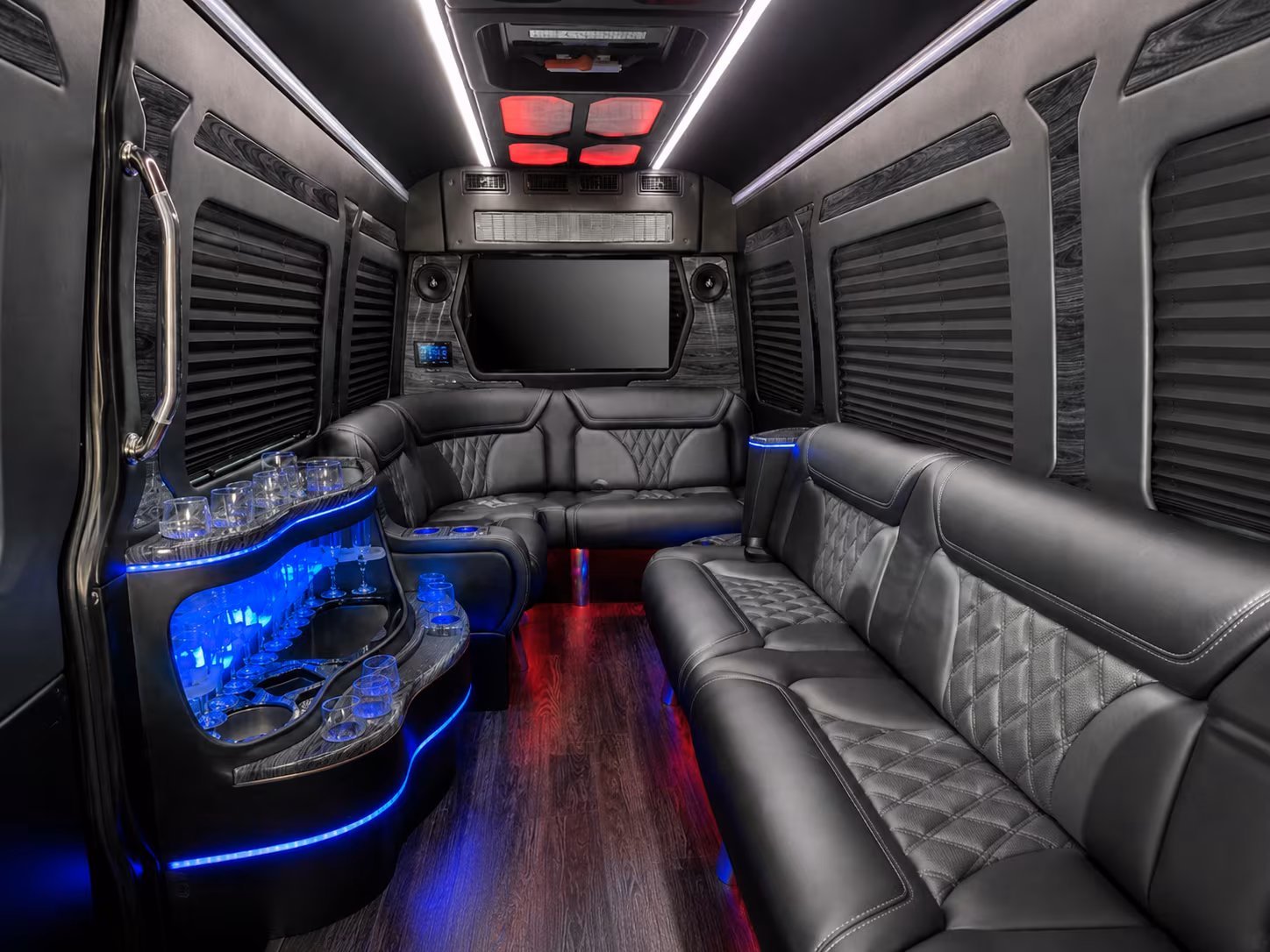 staten island 30 passenger party bus interior