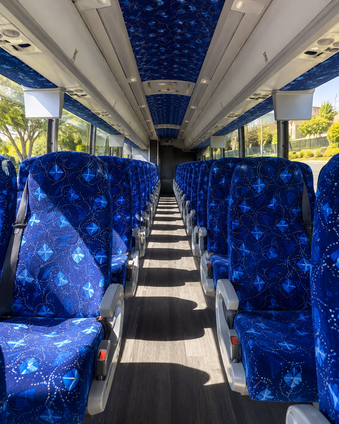 staten island charter bus interior